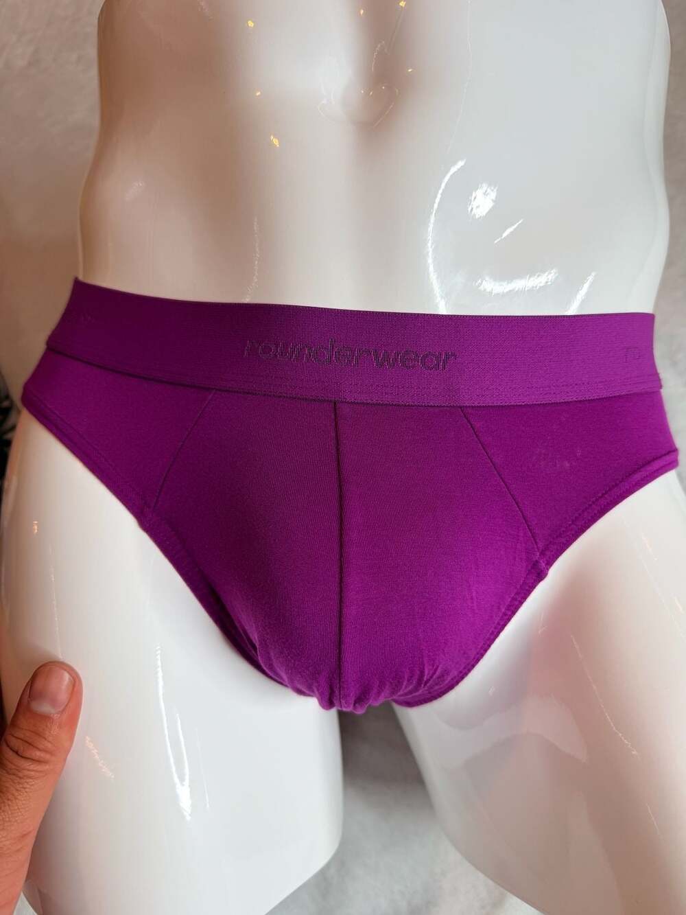 Rounderwear Men's Modal Briefs Purple Size Large